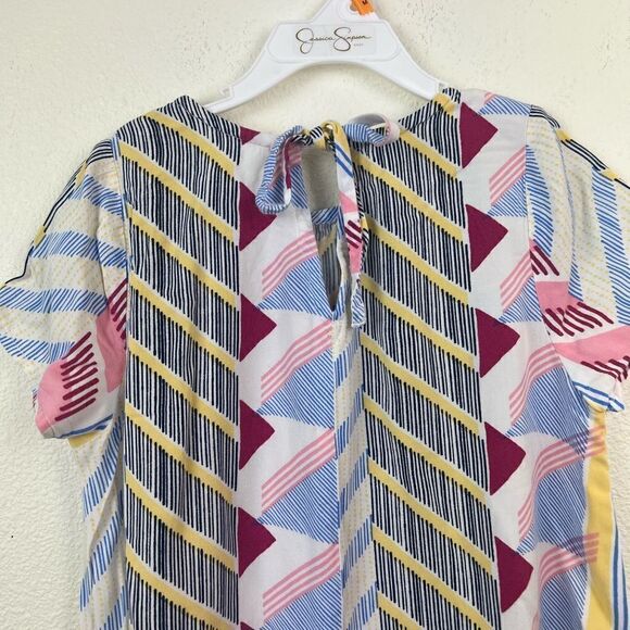 Crazy 8 geometric pattern/stripe dress/tunic M(7-8) - Picture 5 of 6